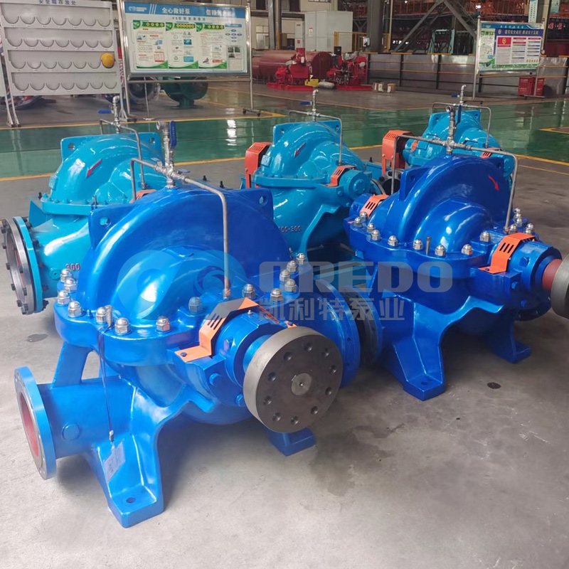 radial split case pump for raw water